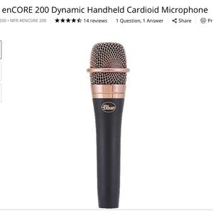 Blue Encore 200 Dynamic Handheld Cardioid Microphone
